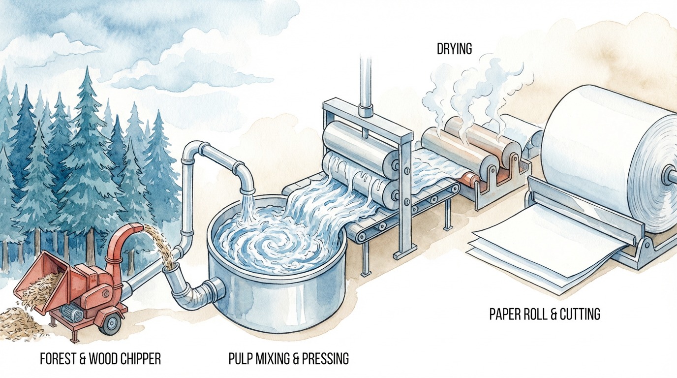 Paper journey diagram