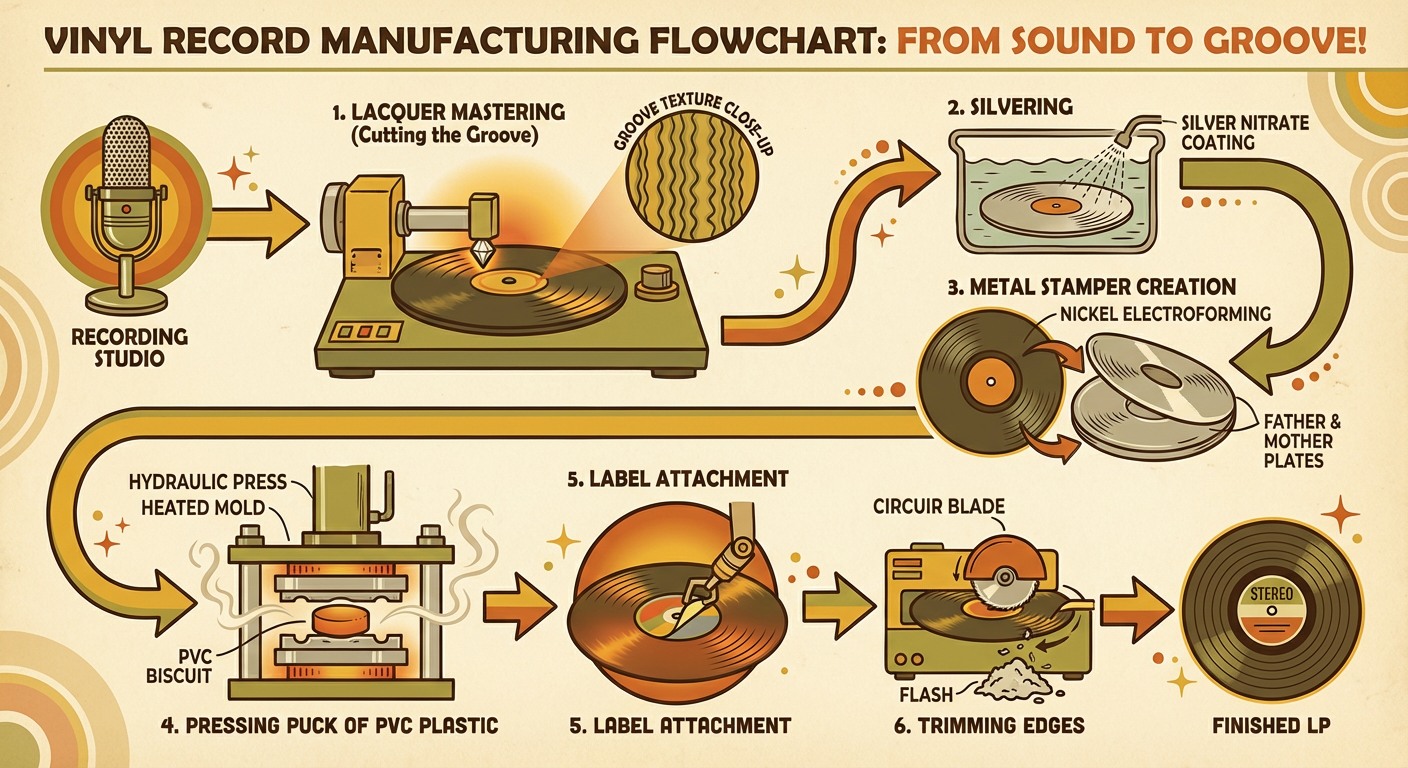 Vinyl record process